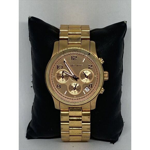 Michael Kors Runway MK5128 Women Stainless Steel Analog Dial Quartz Watch UC846 - Picture 1 of 12